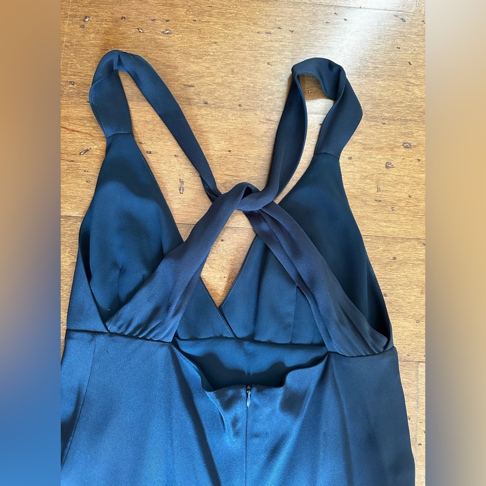 Size 4 navy silk dresss - Picture 4 of 5